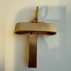 Clare V charm letter “T”